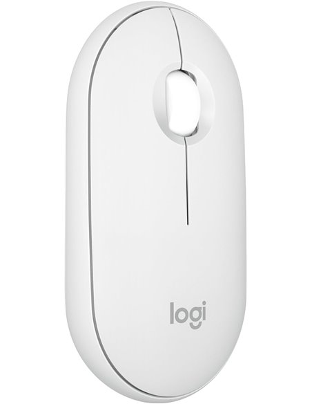 Mouse Wireless Logitech Pebble Mouse 2 M350s, Tonal White