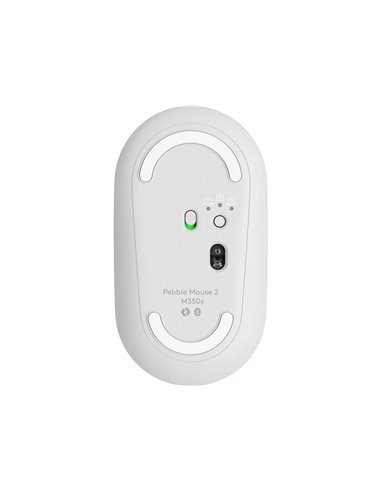 Mouse Wireless Logitech Pebble Mouse 2 M350s, Tonal White