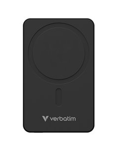 Магнитный беспроводной пауэрбанк Verbatim Charge'n'Go Essentials / 5000 mAh / Black 2