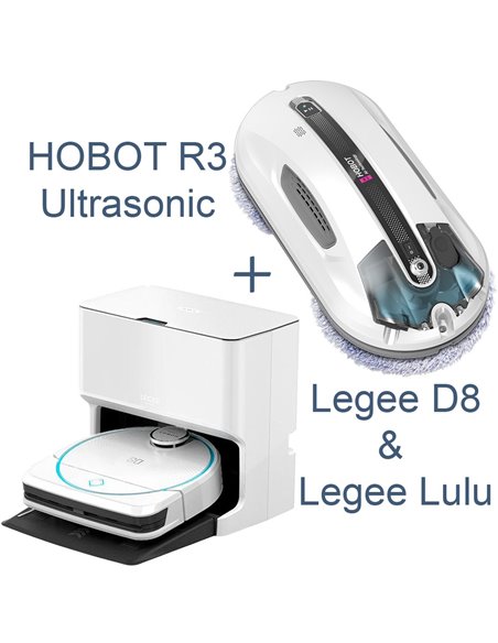 Set HOBOT ”Vacuum Cleaning Robot Legee D8 + Legee LuLu + Window Cleaning Robot R3”