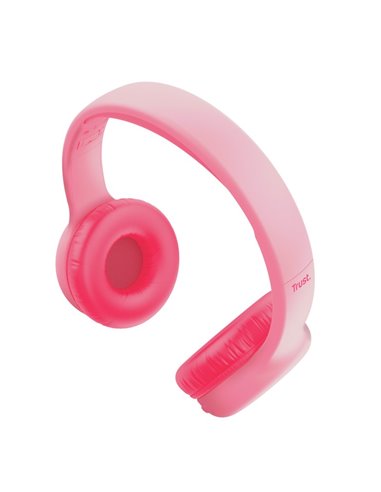 Casti Wireless pentru copii Trust NOUNA, Pink