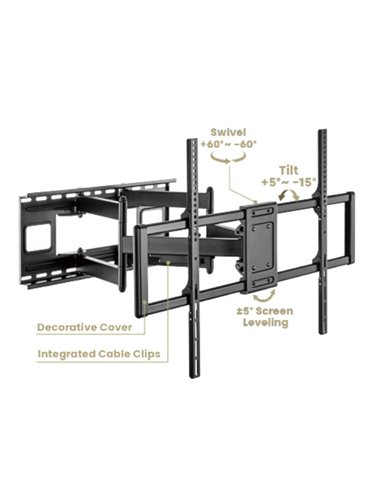 Suport pentru televizor de perete 60-120”, Gembird ”WM-120ST-01”