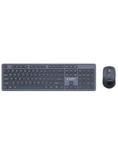 Беспроводная клавиатура и мышь Gembird KBS-WCH-04-RU, Black