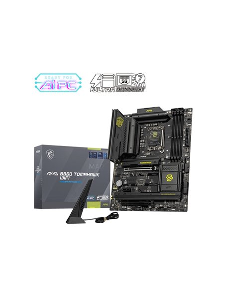 Placa de baza MSI MAG B860 TOMAHAWK WIFI/ 1851/ Intel B860/ DDR5 / ATX