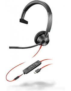 Casti Poly Blackwire 3315 / USB-C / Black