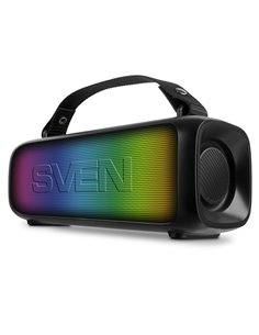 Boxa portabila SVEN PS-235, Black / 12W / Bluetooth / FM / USB / 1500mA*h