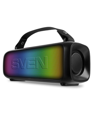 Boxa portabila SVEN PS-235, Black / 12W / Bluetooth / FM / USB / 1500mA*h