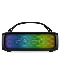 Колонка Портативная SVEN PS-235, Black / 12W / Bluetooth / FM / USB / 1500mA*h 2