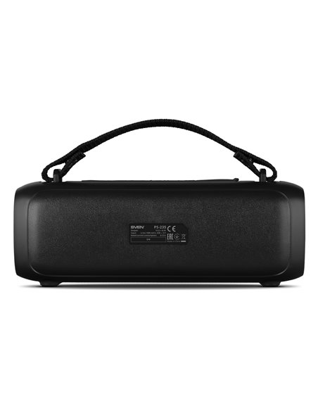 Колонка Портативная SVEN PS-235, Black / 12W / Bluetooth / FM / USB / 1500mA*h