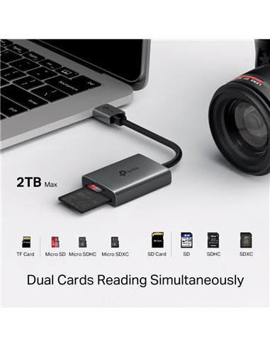 Кардридер TP-LINK UA430 / USB-A/ microSD / SD