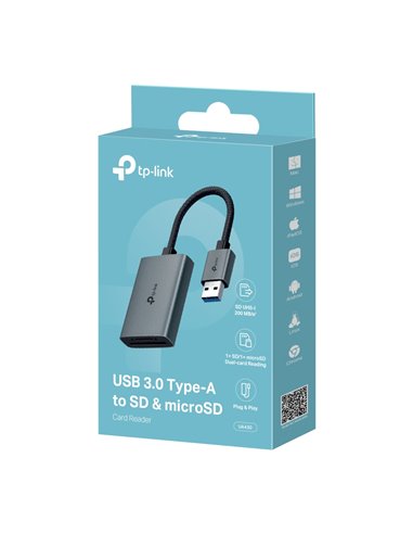 Кардридер TP-LINK UA430 / USB-A/ microSD / SD