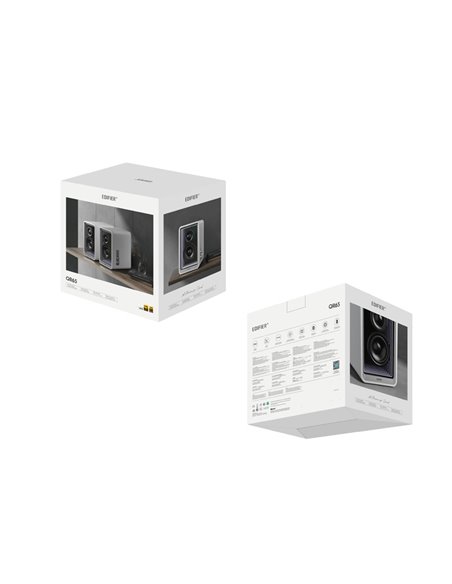 Hi-Res boxe Speakers Edifier QR65 with GaN charger 65w / 2x35W / Bluetooth / RGB / White