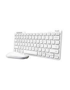 Беспроводная клавиатура и мышьTrust Lyra Multi-Device / BT5.0 / White 2
