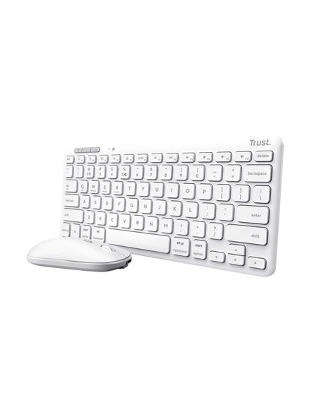 Wireless Tastatura si mouseTrust Lyra Multi-Device / BT5.0 / White