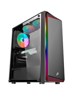 Carcasa Gaming 1STPLAYER RB-4 / no PSU / Side-Window / 1x120mm / ATX / Black