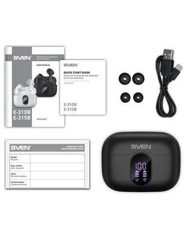 Casti SVEN E-315B, Black
