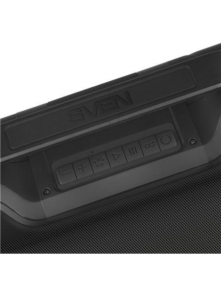 Boxa portabila SVEN PS-390 Black / 50W / Bluetooth / FM tuner / USB / microSD / TWS