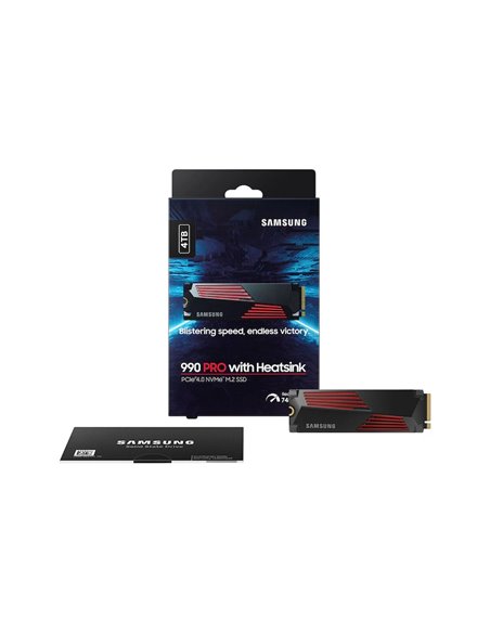 M.2 NVMe SSD Samsung SSD 990 PRO w/Heatsink / 4.0TB / PCIe4.0 x4 / NVMe2.0
