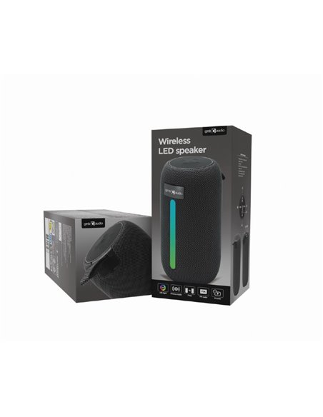 Boxa portabila Gembird SPK-BT-LED-07/ 5W / Bluetooth / microSD / USB / 1500 mAh