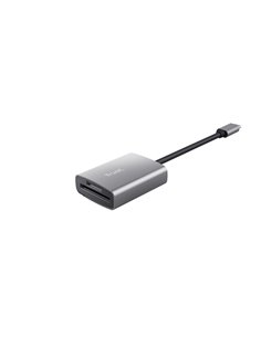 Card reader Trust Dalyx / USB-C, microSD / SDHC/SDXC, Cable length 8 cm / Silver 2