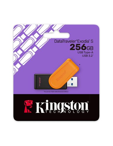 Flash Drive USB Kingston DataTraveler Exodia S / 256GB / 100 MByte/s