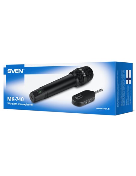 Microfon penru karaoke SVEN MK-740 / Wireless / Black Microfon penru karaoke SVEN MK-740 / Wireless / Black