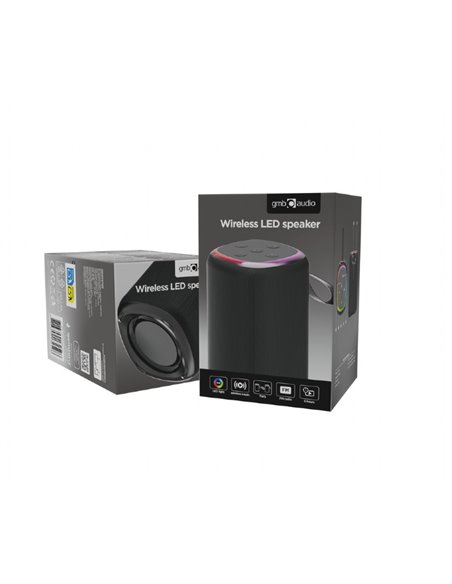 Boxa portabila Gembird SPK-BT-LED-08S/ 5W / Bluetooth / microSD / USB / 800 mAh Boxa portabila Gembird SPK-BT-LED-08S/ 5W / Bluetooth / microSD / USB / 800 mAh