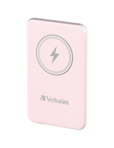 Power Bank Magnetic Wireless Verbatim Charge'n'Go / 5000 mAh / Pink