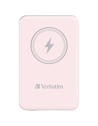 Power Bank Magnetic Wireless Verbatim Charge'n'Go / 5000 mAh / Pink