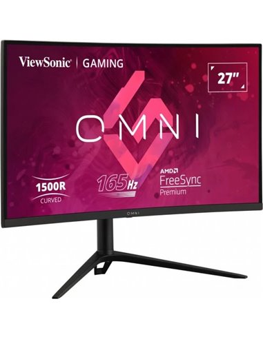 27.0” Игровой Монитор VIEWSONIC VX2718-2KPC-MHDJ/ 2K/ Curved/ 1ms/ 165Hz/ Black
