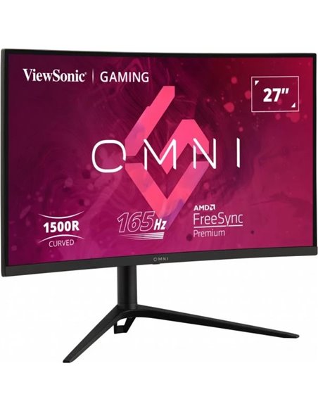 27.0” Monitor Gaming VIEWSONIC VX2718-2KPC-MHDJ/ 2K/ Curved/ 1ms/ 165Hz/ Black