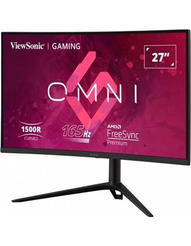 27.0” Игровой Монитор VIEWSONIC VX2718-2KPC-MHDJ/ 2K/ Curved/ 1ms/ 165Hz/ Black