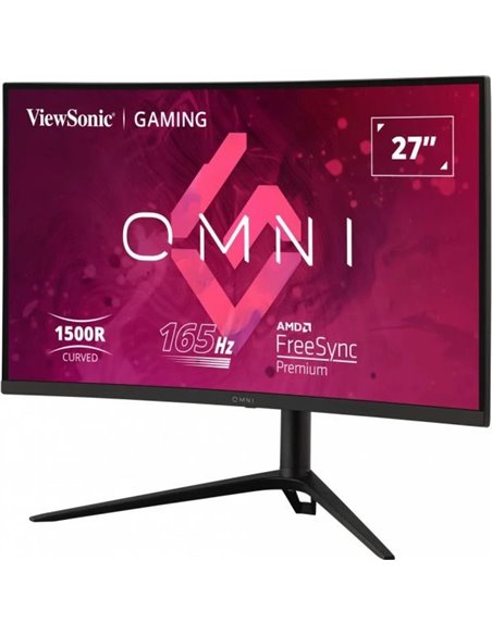 27.0” Monitor Gaming VIEWSONIC VX2718-2KPC-MHDJ/ 2K/ Curved/ 1ms/ 165Hz/ Black
