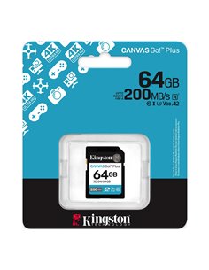 Card de memorie SD 64GB Kingston Canvas Go! Plus G4, 200/160MB/s