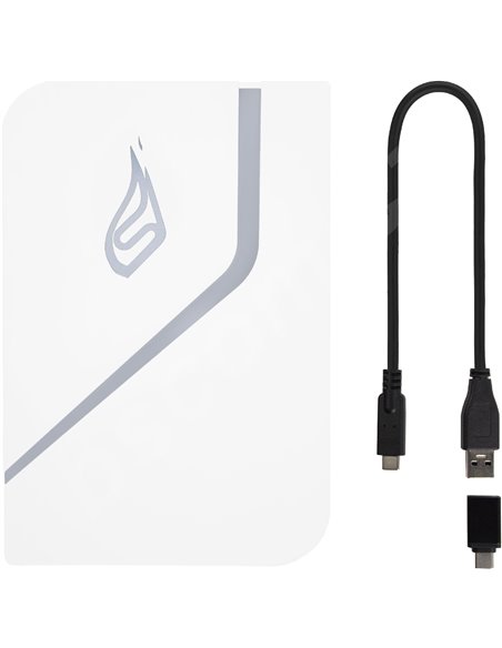 2.5” Внешний игровой SSD Verbatim Surefire PyroDrive / 1TB / USB 3.2 Gen1 / White