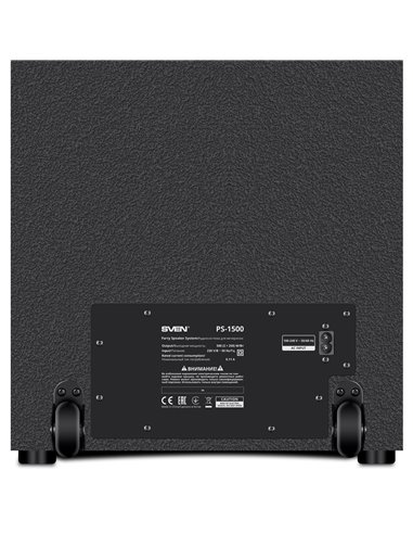 Boxa portabila SVEN PS-1500 Black / 500W / Bluetooth / NFC / FM tuner / USB