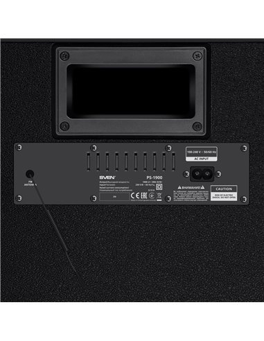 Портативная Колонка SVEN PS-1900 Black / 1000W / Bluetooth / NFC / FM tuner / USB