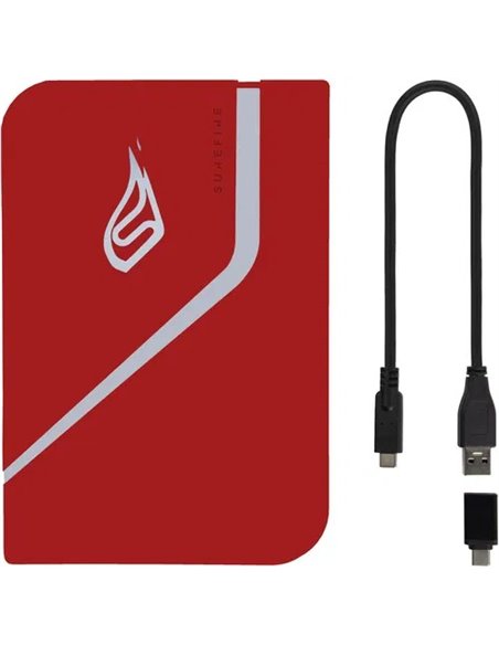 2.5” Внешний игровой SSD Verbatim Surefire PyroDrive / 2TB / USB 3.2 Gen1 / Red