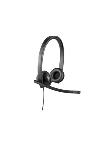Casti Logitech H570e / Stereo / USB-C / Black