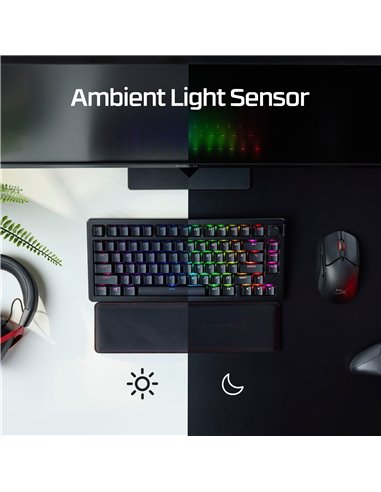 Беспроводная Клавиатура HYPERX Alloy Rise 75 RGB, HyperX Linear switches, [91Y91AA#ACB]