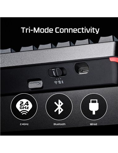 Беспроводная Клавиатура HYPERX Alloy Rise 75 RGB, HyperX Linear switches, [91Y91AA#ACB]