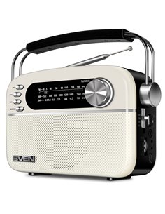 Колонка Портативная SVEN SRP-505, White / 3W / Bluetooth / FM/AM/SW Radio / USB / microSD