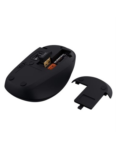 Мышь Беспроводная Trust Yvi+ Compact / 8m 2.4GHz Micro receiver / 1600dpi / Black