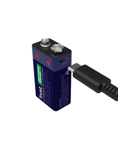 Trust Аккумуляторная батарейка на 9 В, перезаряжаемая через USB-C, 400mAh, 1 Pack 2