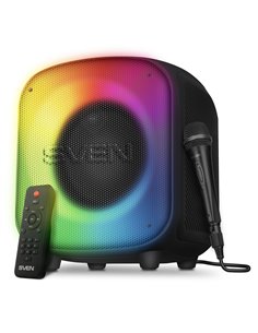 Портативная Колонка SVEN PS-555 Black / 65W / Bluetooth / FM tuner / USB / microSD