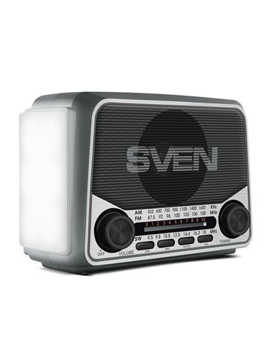Boxa portabila SVEN SRP-150, Gray / 3W / Bluetooth / FM/AM/SW Radio / USB / microSD