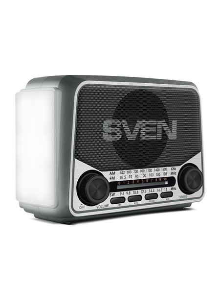 Колонка Портативная SVEN SRP-150, Gray / 3W / Bluetooth / FM/AM/SW Radio / USB / microSD