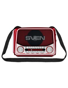 Boxa portabila SVEN SRP-150, Red / 3W / Bluetooth / FM/AM/SW Radio / USB / microSD 2