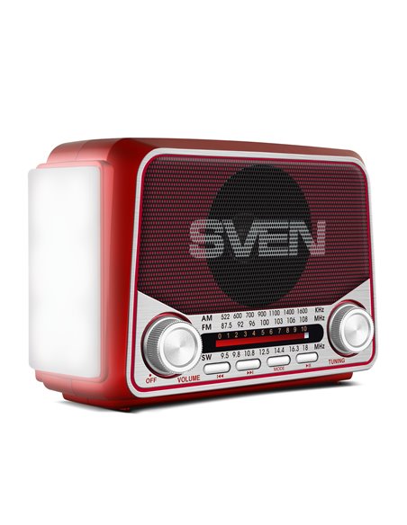 Колонка Портативная SVEN SRP-150, Red / 3W / Bluetooth / FM/AM/SW Radio / USB / microSD