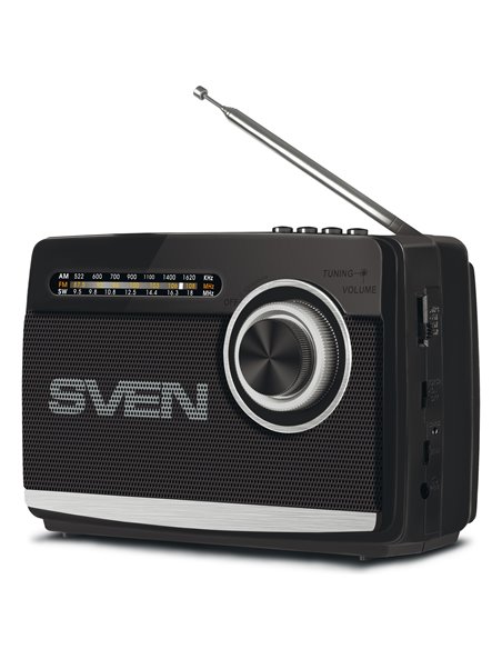 Колонка Портативная SVEN SRP-155 Black / 3W / Bluetooth / FM/AM/SW Radio / USB / microSD
